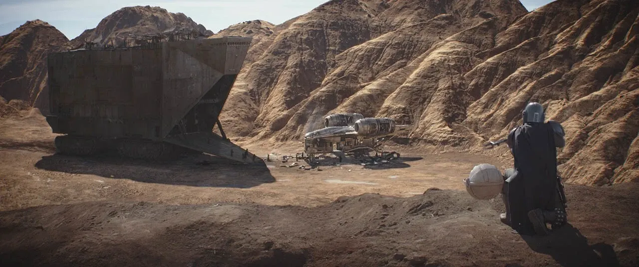 Les Jawas dépouillant le Razor Crest