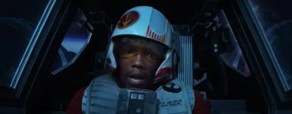 Le Lieutenant Bastian aux commandes de son X-Wing T-70; 