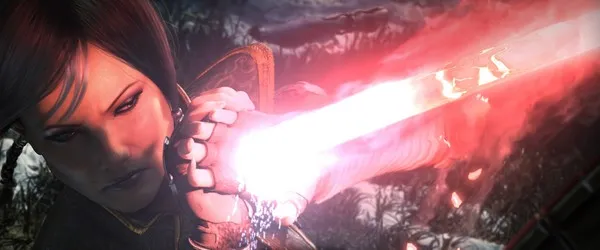 Satele Shan utilise l’Absorption d’Energie contre le Sabrelaser de Darth Malgus. 