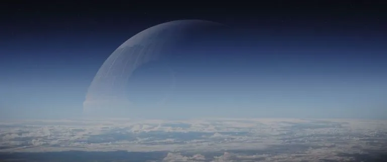 L'Etoile Noire apparaît dans le ciel de Scarif