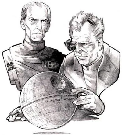 Lemelisk, en compagnie du Grand Moff Wilhuff Tarkin