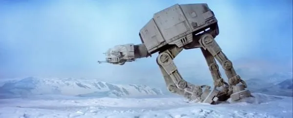 La chute de l'AT-AT Blizzard 2.