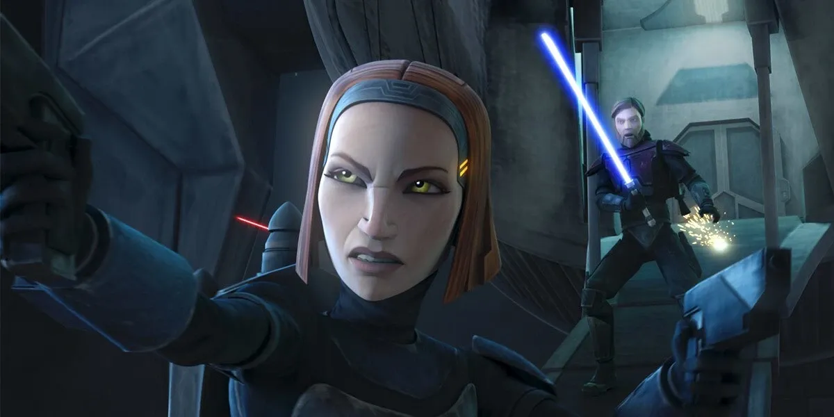 Bo-Katan et le Maître Jedi Obi-Wan Kenobi
