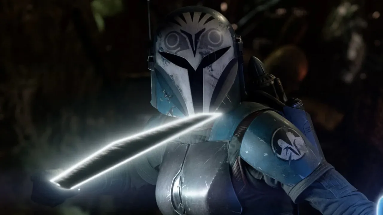 Bo-Katan combattant avec le Sabre Noir