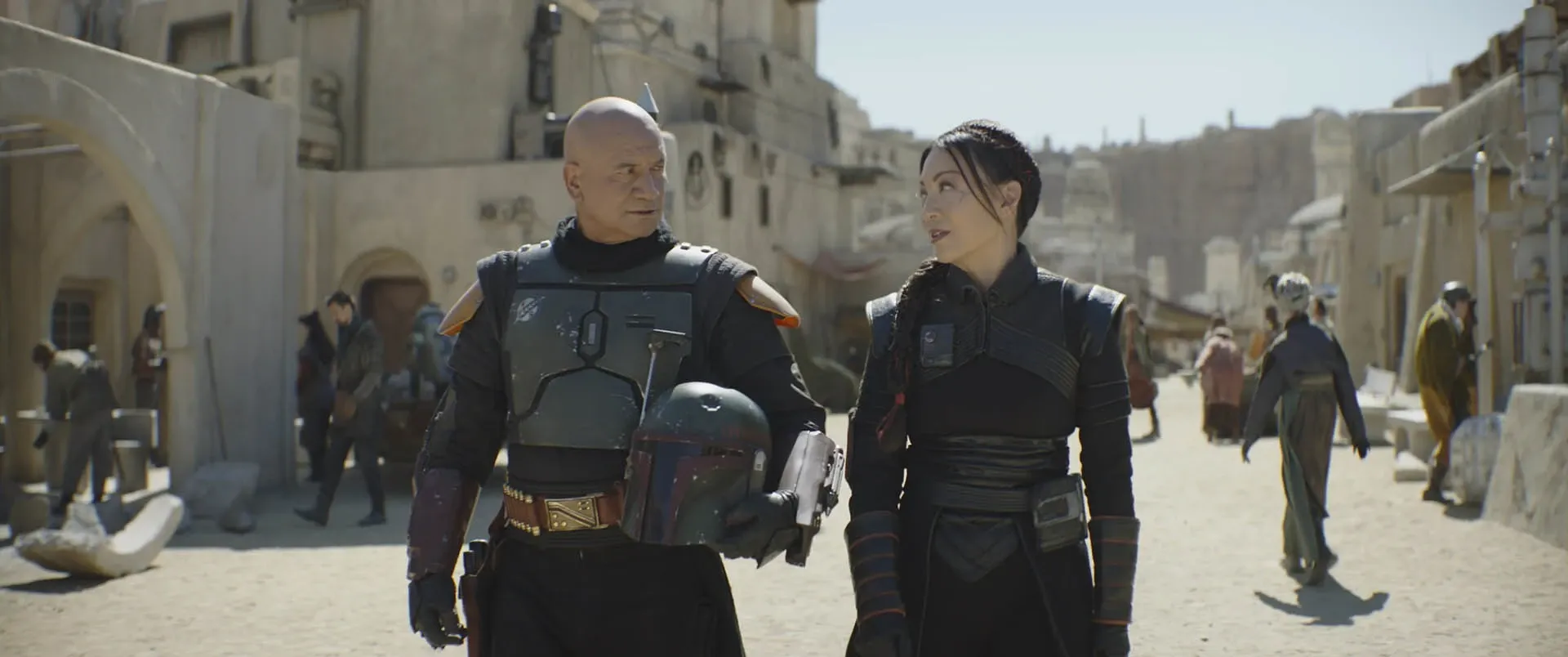 Boba Fett et Fennec Shand à Mos Espa.