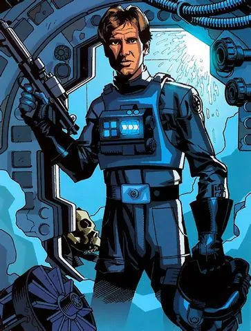 Han Solo en combinaison de pilote impérial