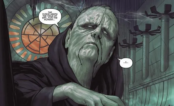 Palpatine affaibli par l'Aorth-6.