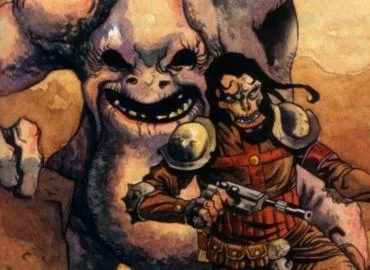 Le faucheux apprivoisé Kar'sylic avec son maître Maygo