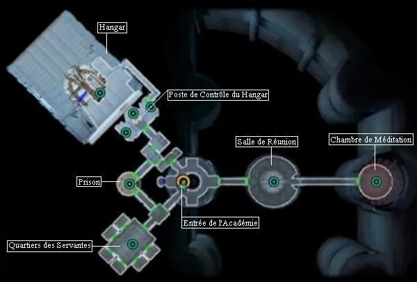 Plan de l'Académie Jedi de Telos