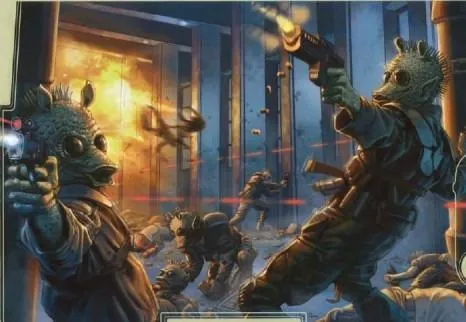 Exemple d'un combat de rue opposant deux clans rodiens