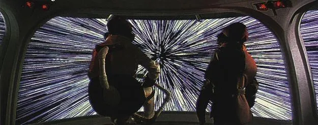 Le Home One sautant en hyperspace juste avant la Bataille d'Endor