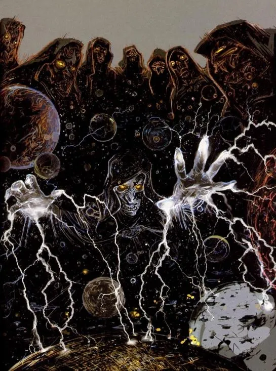 Les Seigneurs Sith d'antan apportent leur assistance à Darth Sidious lors de son rituel