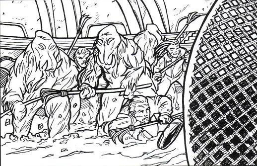 Les Whiphids de la Baie de Cordel jouant contre des humains