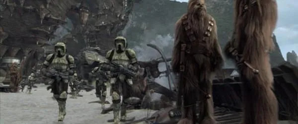 Des Soldats Clones Eclaireurs sur Kashyyyk.