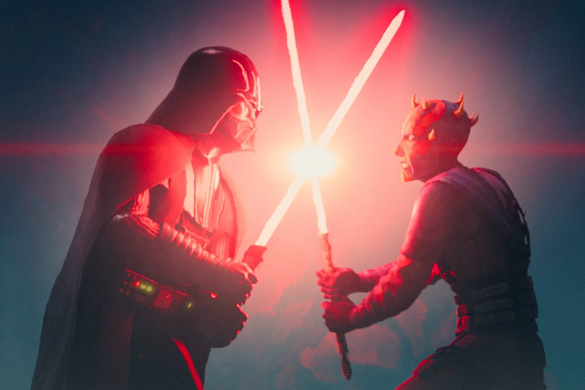 Maul rencontre pour la première fois Darth Vader sur Janix.