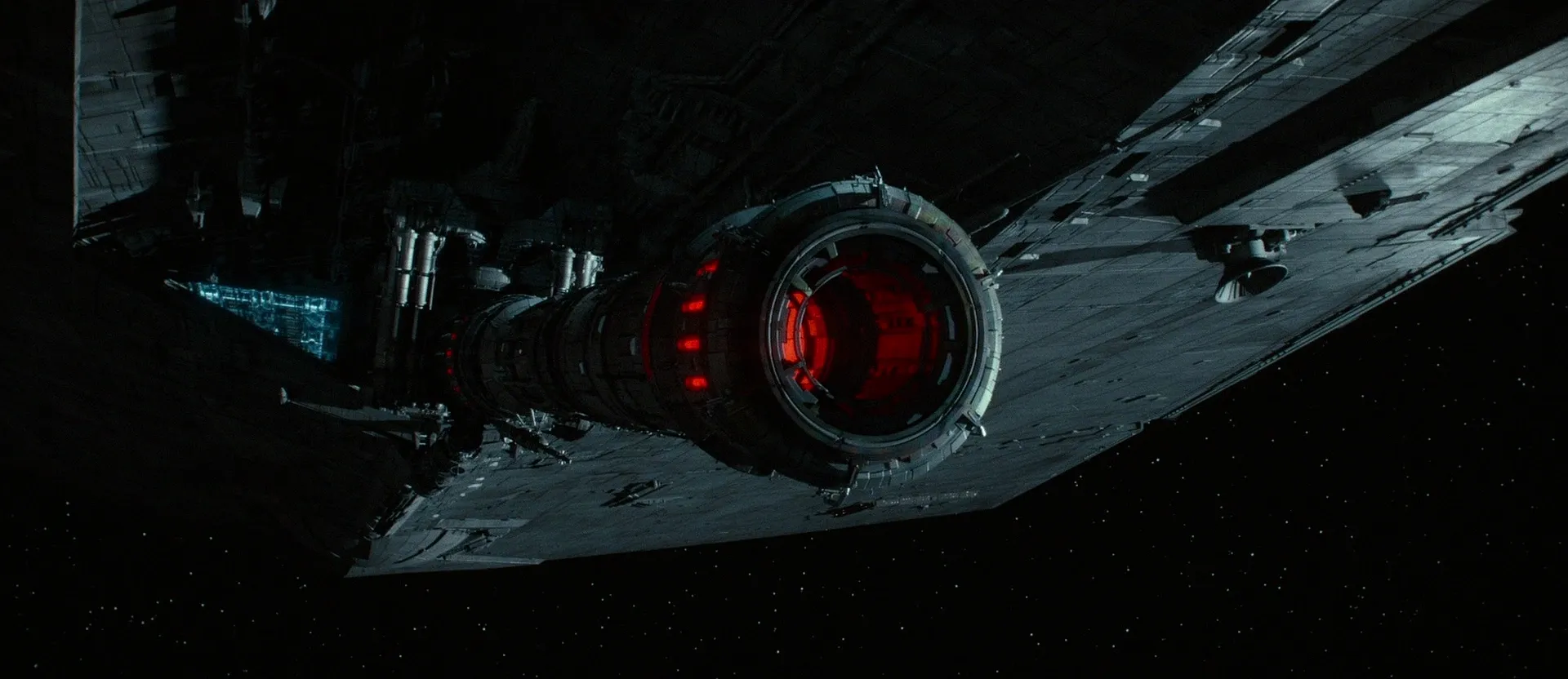 Le superlaser axial d'un Star Destroyer de classe Xyston.