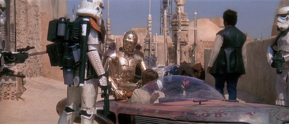 Obi-Wan se joue des membres de Desert Sands