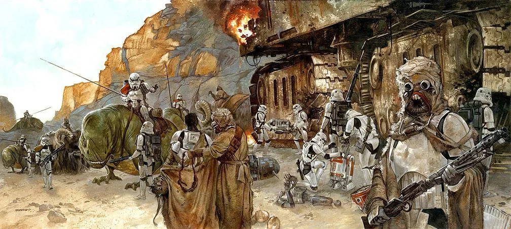 L'Escadron Zeta simule une attaque Tusken