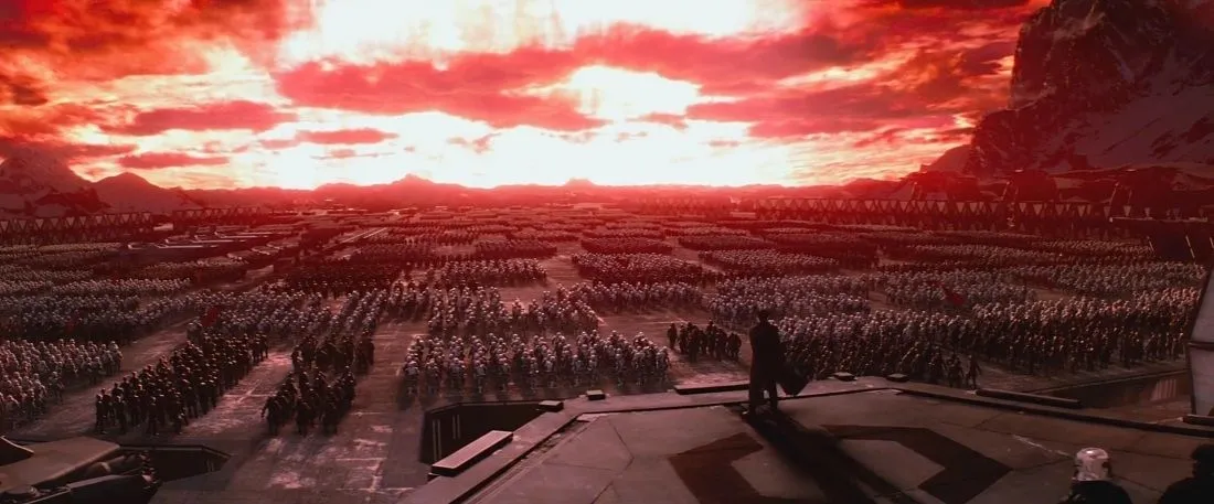 Le tir depuis la Base Starkiller