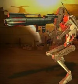 Un Droïde de Combat d'Assaut.