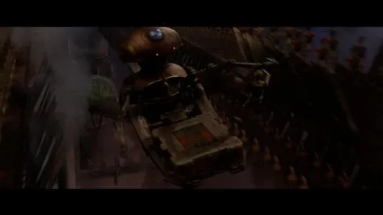 Un SRT luttant pour se débarasser d'un C-3PO trop encombrant