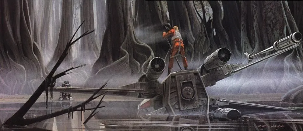 Atterrissage sur Dagobah