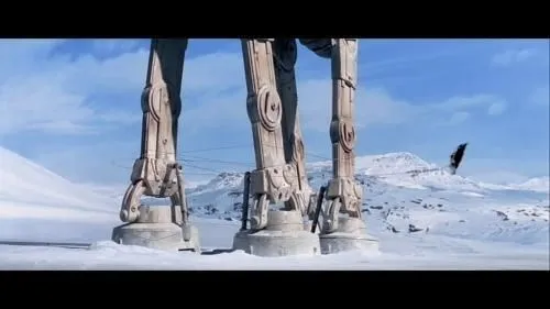 Rogue 3 - Wedge Antilles et Wes Janson - déroule son câble autour des pattes de Blizzard 2