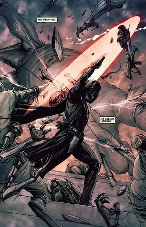 Vader affronte des prisonniers.