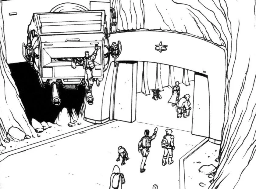 L'AT-AT de l'entrée