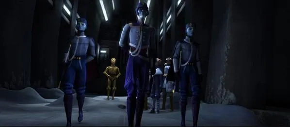 Le Président Pantoran Chi Cho et ses gardes du corps. 