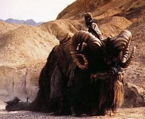 Un Tusken sur son Bantha