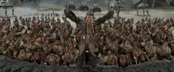 Défense des Wookiees pendant la Guerre des Clones