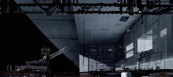 Vue des échaffaudages de l'équateur