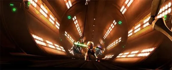 Ahsoka et ses troupes font diversion. 