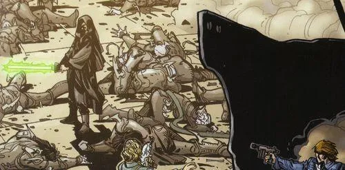 Luke Skywalker arrive à point nommé