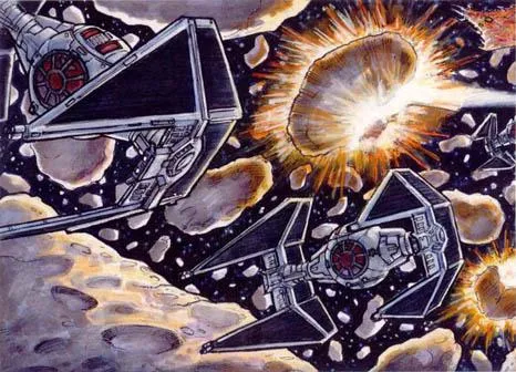 Les Intercepteurs TIE des enfants Solo dans la Folie de Lando