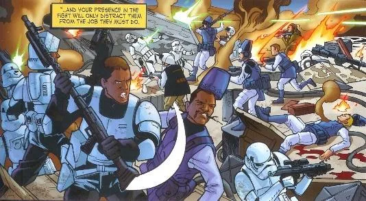 Les soldats rebelles percent les lignes impériales