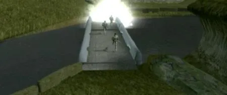 Les mercenaires d'Azkul traversent le pont miné de Khoonda