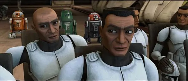 Les pilotes Matchstick et Broadside de l'Escadron Shadow. 