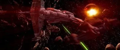 Le Harbinger tente de stopper l'Ebon Hawk