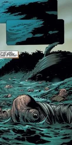 Une véritable marée de corps. 