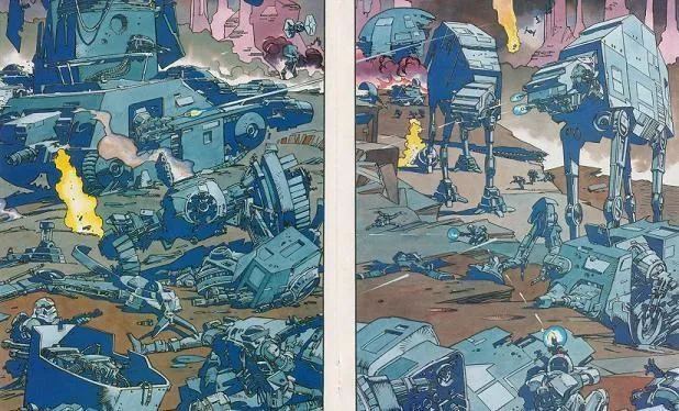 Bataille de Coruscant entre Armée Impériale et COMPNOR