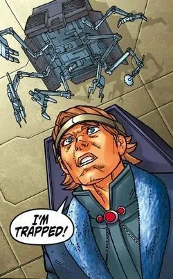 Le « cadeau » des Skakoens à Skywalker.