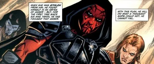 Shado Vao, le « Seigneur Sith » Antares Draco et Ganner Krieg. 