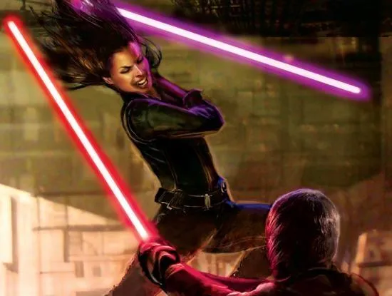 Duel entre Darth Caedus et le Sabre des Jedi