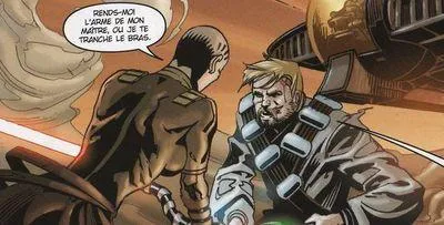 Obi-Wan affronte Ventress pour s'enfuir