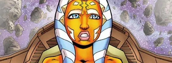 La Padawan Tano aux commandes de son Delta-7B Aethersprite dans le champ d'astéroïdes.