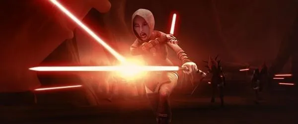 Les Sœurs de la Nuit, menées par Asajj Ventress, affrontent les forces ennemies. 