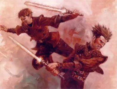 Corran Horn et Ganner Rhysode défendant chèrement leurs vies