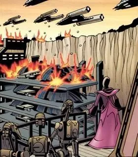 Destruction des chantiers de Gwori. 